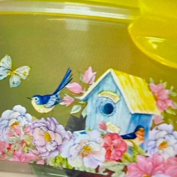 🐥 SOLD!!! 🐥 Lock 'n Lock 4-Piece Nestable Spring Printed Canisters - NEW - Picture 2 of 2